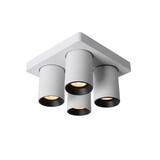 Lucide NIGEL - Plafondspot - LED Dim to warm - GU10 (MR16) - 4x5W 2200K/3000K - Wit