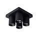 Lucide NIGEL - Plafondspot - LED Dim to warm - GU10 (MR16) - 4x5W 2200K/3000K - Zwart Lucide NIGEL - Plafondspot - LED Dim to warm - GU10 (MR16) - 4x5W 2200K/3000K - Zwart
