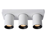 Lucide NIGEL - Plafondspot - LED Dim to warm - GU10 (MR16) - 3x5W 2200K/3000K - Wit