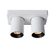 Lucide NIGEL - Plafondspot - LED Dim to warm - GU10 (MR16) - 2x5W 2200K/3000K - Wit