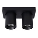 Lucide NIGEL - Plafondspot - LED Dim to warm - GU10 (MR16) - 2x5W 2200K/3000K - Zwart