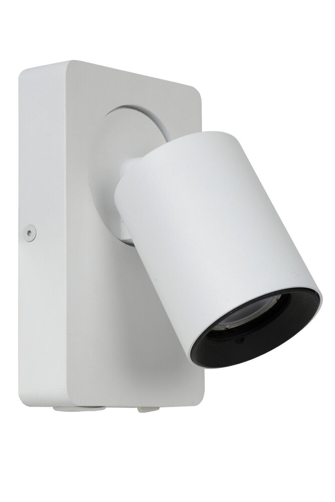 Lucide NIGEL - Bedlamp / Wandlamp - LED Dim to warm - CCT - GU10 (MR16) - 1x5W 2200K/3000K - Met USB oplaadpunt - Wit Lucide NIGEL - Bedlamp / Wandlamp - LED Dim to warm - CCT - GU10 (MR16) - 1x5W 2200K/3000K - Met USB oplaadpunt - Wit