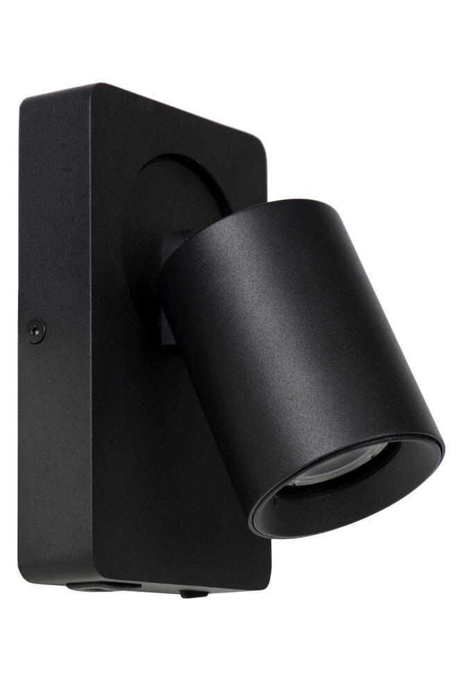 Lucide NIGEL - Bedlamp / Wandlamp - LED Dim to warm - CCT - GU10 (MR16) - 1x5W 2200K/3000K - Met USB oplaadpunt - Zwart Lucide NIGEL - Bedlamp / Wandlamp - LED Dim to warm - CCT - GU10 (MR16) - 1x5W 2200K/3000K - Met USB oplaadpunt - Zwart
