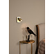 Lucide NIGEL - Bedlamp / Wandlamp - LED Dim to warm - GU10 (MR16) - 1x5W 2200K/3000K - Met USB oplaadpunt - Mat Goud / Messing