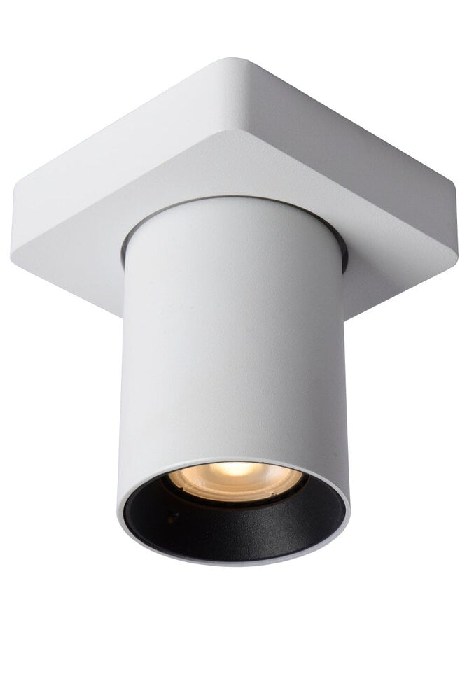 Lucide NIGEL - Plafondspot - LED Dim to warm - GU10 (MR16) - 1x5W 2200K/3000K - Wit Lucide NIGEL - Plafondspot - LED Dim to warm - GU10 (MR16) - 1x5W 2200K/3000K - Wit
