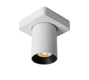Lucide NIGEL - Plafondspot - LED Dim to warm - GU10 (MR16) - 1x5W 2200K/3000K - Wit