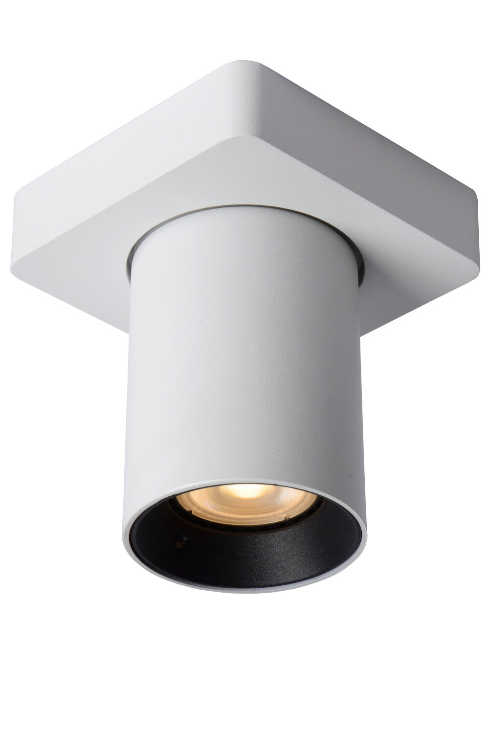 Lucide NIGEL - Plafondspot - LED Dim to warm - GU10 (MR16) - 1x5W 2200K/3000K - Wit