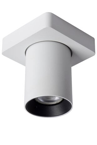Lucide NIGEL - Plafondspot - LED Dim to warm - GU10 (MR16) - 1x5W 2200K/3000K - Wit Lucide NIGEL - Plafondspot - LED Dim to warm - GU10 (MR16) - 1x5W 2200K/3000K - Wit