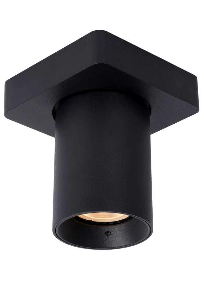 Lucide NIGEL - Plafondspot - LED Dim to warm - GU10 (MR16) - 1x5W 2200K/3000K - Zwart