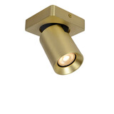 Lucide NIGEL - Plafondspot - LED Dim to warm - GU10 (MR16) - 1x5W 2200K/3000K - Mat Goud / Messing Lucide NIGEL - Plafondspot - LED Dim to warm - GU10 (MR16) - 1x5W 2200K/3000K - Mat Goud / Messing