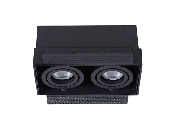 Lucide TRIMLESS - Inbouwspot - 2xGU10 (MR16) - Zwart Lucide TRIMLESS - Inbouwspot - 2xGU10 (MR16) - Zwart
