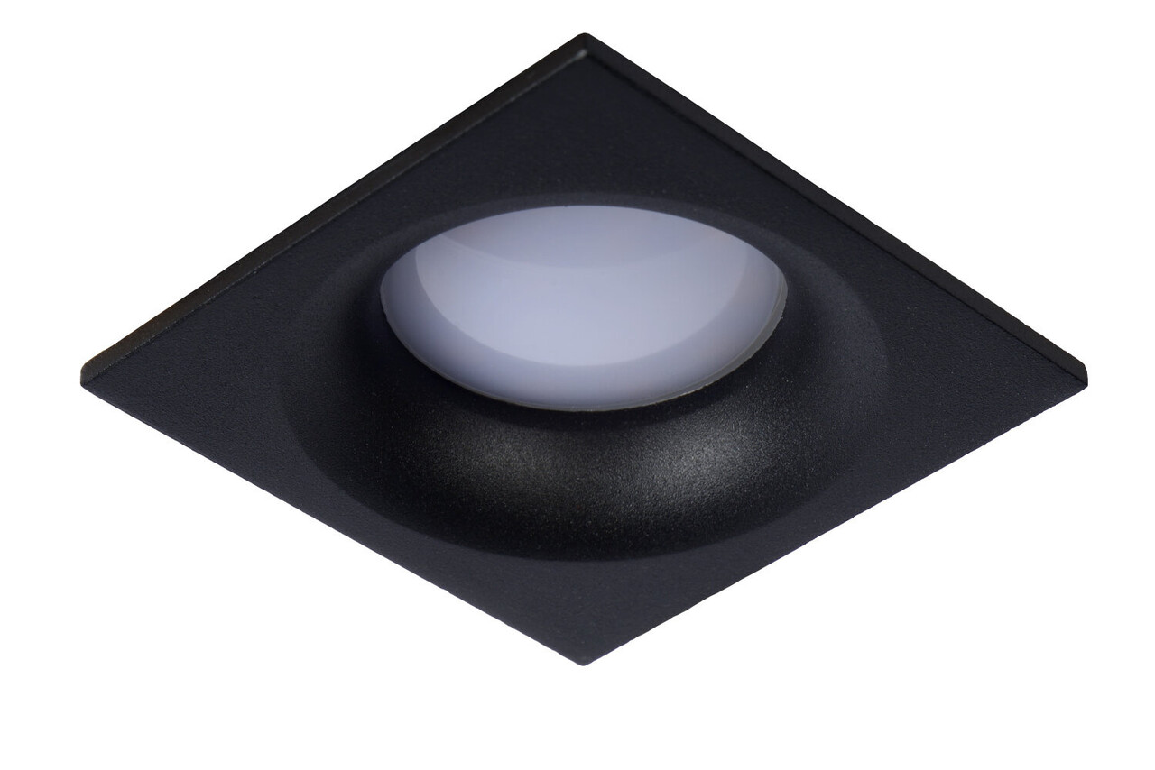 Lucide ZIVA - Inbouwspot Badkamer - 1xGU10 (MR16) - IP44 - Zwart Lucide ZIVA - Inbouwspot Badkamer - 1xGU10 (MR16) - IP44 - Zwart