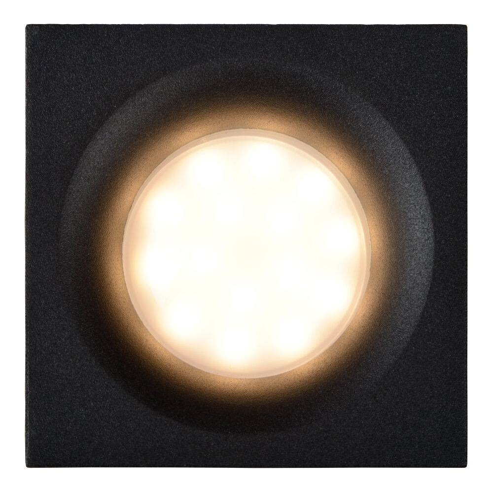 Lucide ZIVA - Inbouwspot Badkamer - 1xGU10 (MR16) - IP44 - Zwart Lucide ZIVA - Inbouwspot Badkamer - 1xGU10 (MR16) - IP44 - Zwart