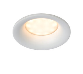Lucide ZIVA - Inbouwspot Badkamer - Ø 8,4 cm - 1xGU10 (MR16) - IP44 - Wit Lucide ZIVA - Inbouwspot Badkamer - Ø 8,4 cm - 1xGU10 (MR16) - IP44 - Wit