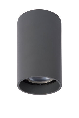 Lucide DELTO - Plafondspot - Ø 5,5 cm - LED Dim to warm - GU10 (MR16) - 1x5W 2200K/3000K - Grijs Lucide DELTO - Plafondspot - Ø 5,5 cm - LED Dim to warm - GU10 (MR16) - 1x5W 2200K/3000K - Grijs