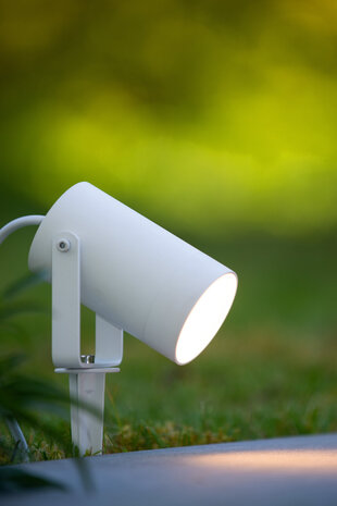 Lucide TAYLOR - Tuinspot - Ø 10 cm - 1xGU10 (MR16) - IP65 - Wit Lucide TAYLOR - Tuinspot - Ø 10 cm - 1xGU10 (MR16) - IP65 - Wit