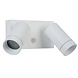 Lucide TAYLOR - Wandspot / Wandlamp Binnen/Buiten - 2xGU10 (MR16) - IP54 - Bewegingssensor - Wit Lucide TAYLOR - Wandspot / Wandlamp Binnen/Buiten - 2xGU10 (MR16) - IP54 - Bewegingssensor - Wit