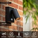 Lucide TAYLOR - Wandspot / Wandlamp Binnen/Buiten - 1xGU10 (MR16) - IP54 - Bewegingssensor - Zwart