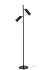 CLUBS - Vloerlamp - 2xGU10 (MR16) - Zwart CLUBS - Vloerlamp - 2xGU10 (MR16) - Zwart
