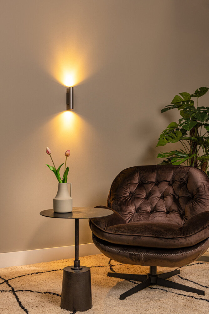 Lucide DUPLA - Wandspot / Wandlamp - 2xGU10 (MR11) - Grijs ijzer Lucide DUPLA - Wandspot / Wandlamp - 2xGU10 (MR11) - Grijs ijzer