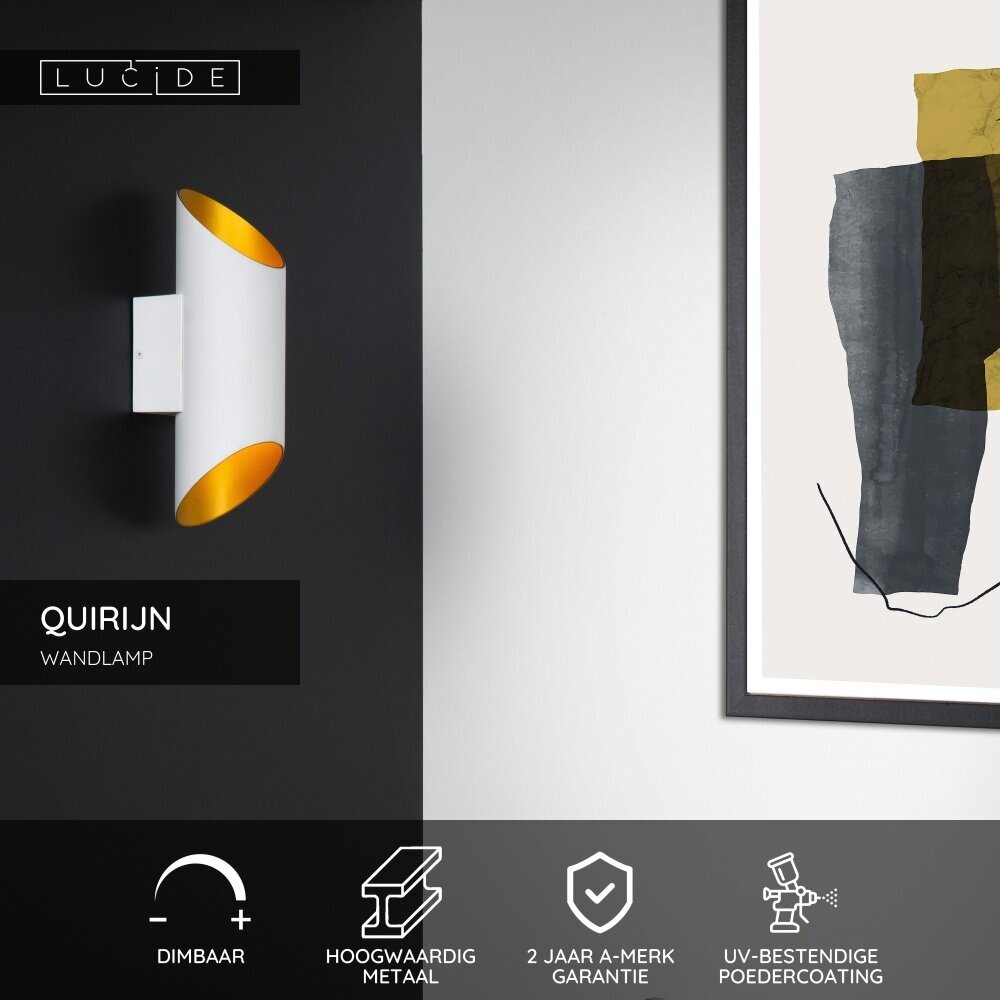 Lucide QUIRIJN - Wandlamp - Ø 10 cm - 1xG9 - Wit Lucide QUIRIJN - Wandlamp - Ø 10 cm - 1xG9 - Wit