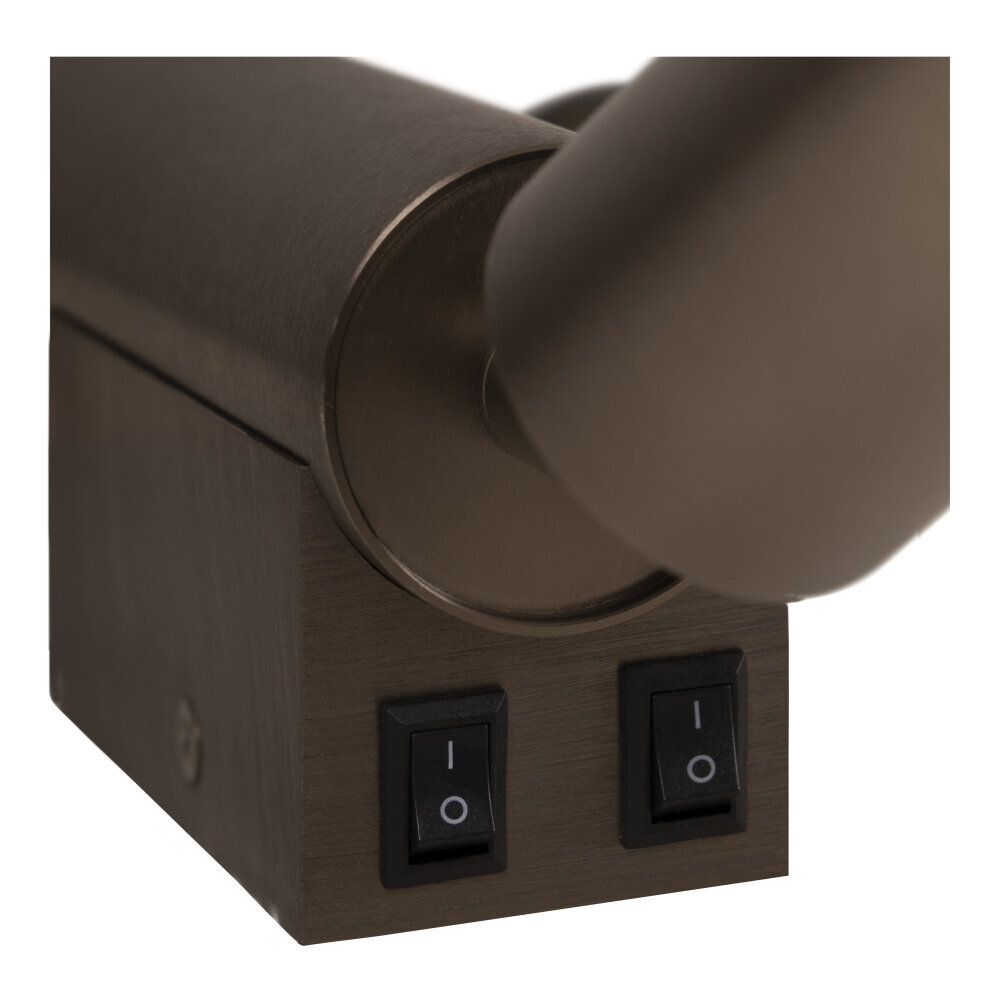 Lucide OTIMO - Wandspot / Wandlamp - 2xGU10 (MR16) - Taupe - Essential