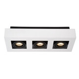 Lucide XIRAX - Plafondspot - LED Dim to warm - GU10 (MR16) - 3x5W 2200K/3000K - Wit