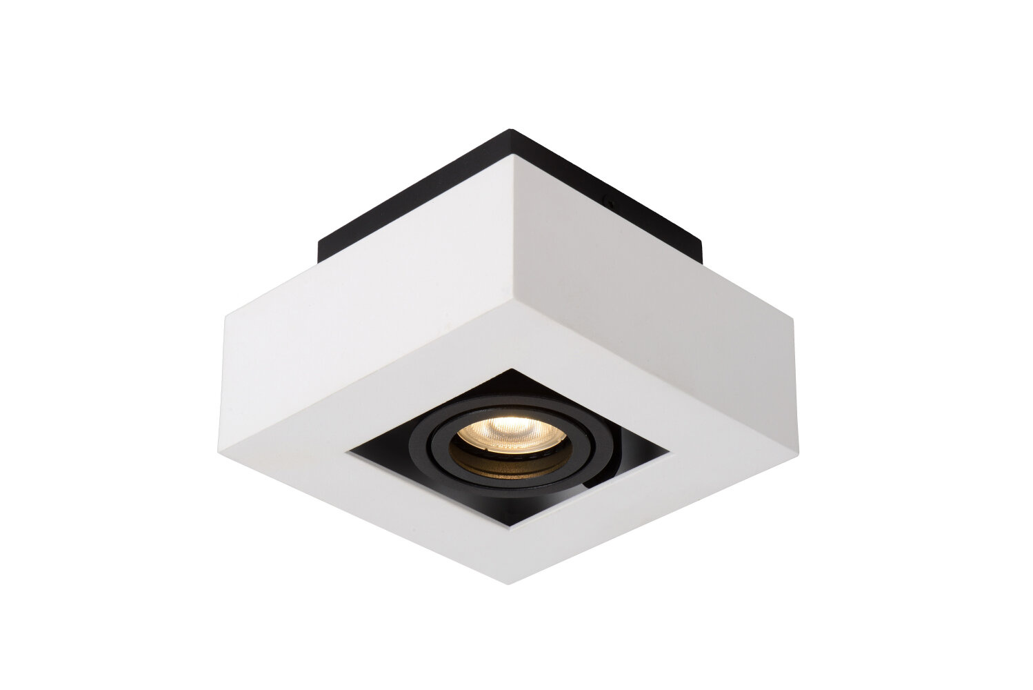 Lucide Xirax - Plafondspot - Led Dim To Warm - Gu10 - 1x5w 2200k/3000k - Wit