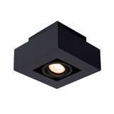 Lucide XIRAX - Plafondspot - LED Dim to warm - GU10 (MR16) - 1x5W 2200K/3000K - Zwart