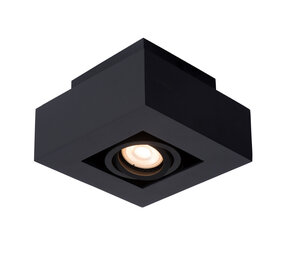 Lucide XIRAX - Plafondspot - LED Dim to warm - GU10 (MR16) - 1x5W 2200K/3000K - Zwart