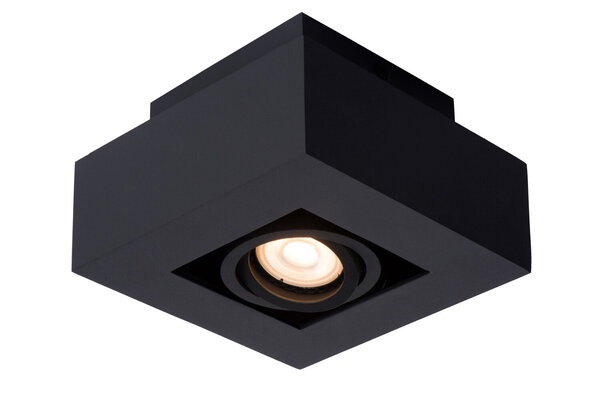 Lucide XIRAX - Plafondspot - LED Dim to warm - GU10 (MR16) - 1x5W 2200K/3000K - Zwart Lucide XIRAX - Plafondspot - LED Dim to warm - GU10 (MR16) - 1x5W 2200K/3000K - Zwart