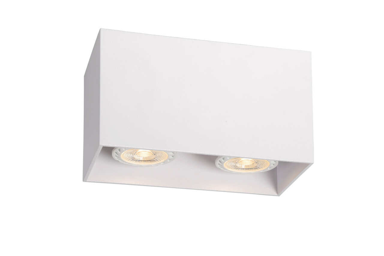 Lucide BODI - Plafondspot - 2xGU10 (MR16) - Wit