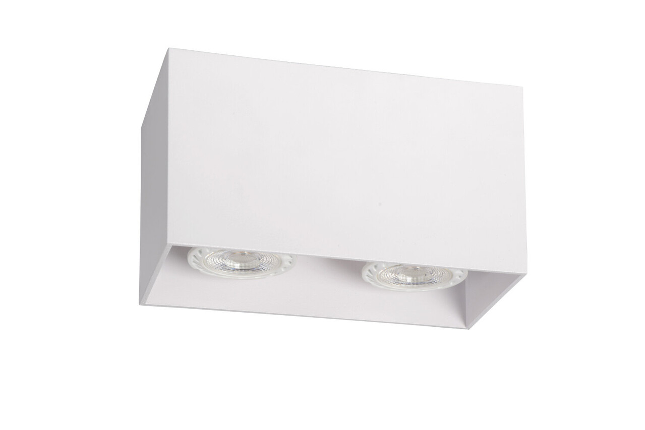 Lucide BODI - Plafondspot - 2xGU10 (MR16) - Wit