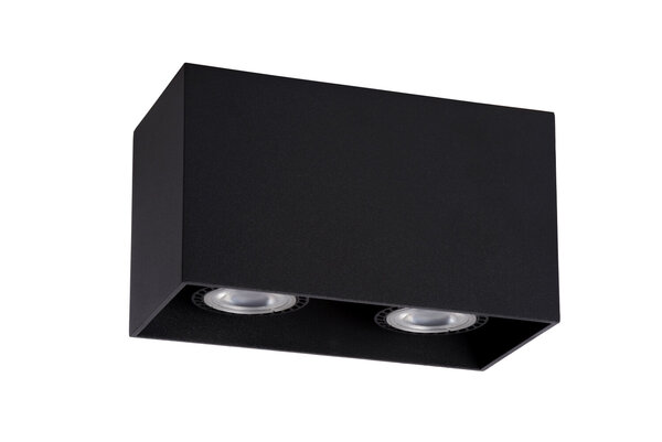 Lucide BODI - Plafondspot - 2xGU10 (MR16) - Zwart Lucide BODI - Plafondspot - 2xGU10 (MR16) - Zwart