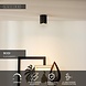 Lucide BODI - Plafondspot - Ø 8 cm - 1xGU10 (MR16) - Zwart