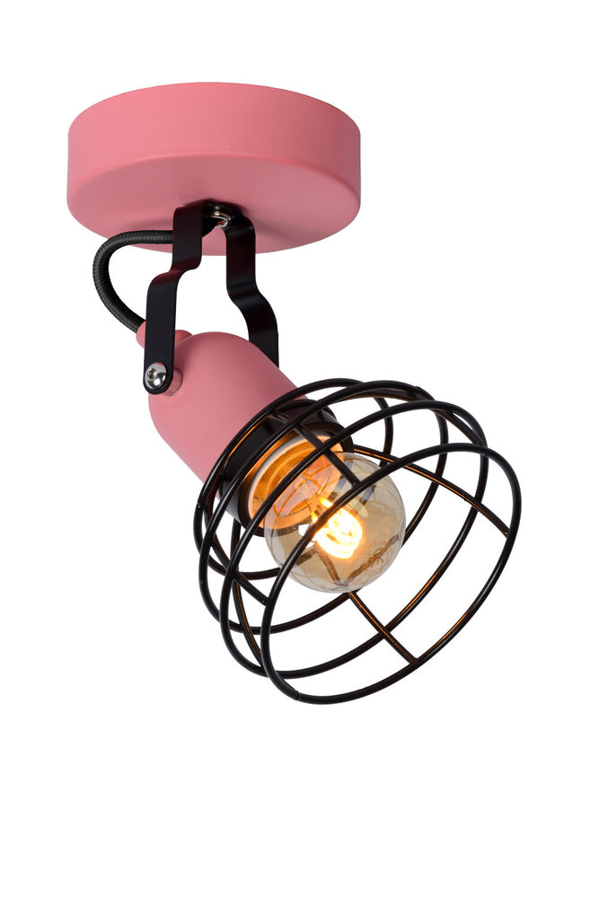 Lucide POLA - Plafondspot Kinderkamer - Ø 10,5 cm - 1xE27 - Roze Lucide POLA - Plafondspot Kinderkamer - Ø 10,5 cm - 1xE27 - Roze