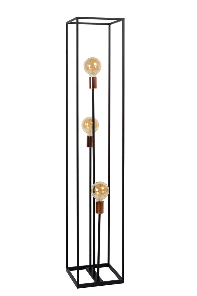 Lucide ARTHUR - Vloerlamp - 3xE27 - Zwart