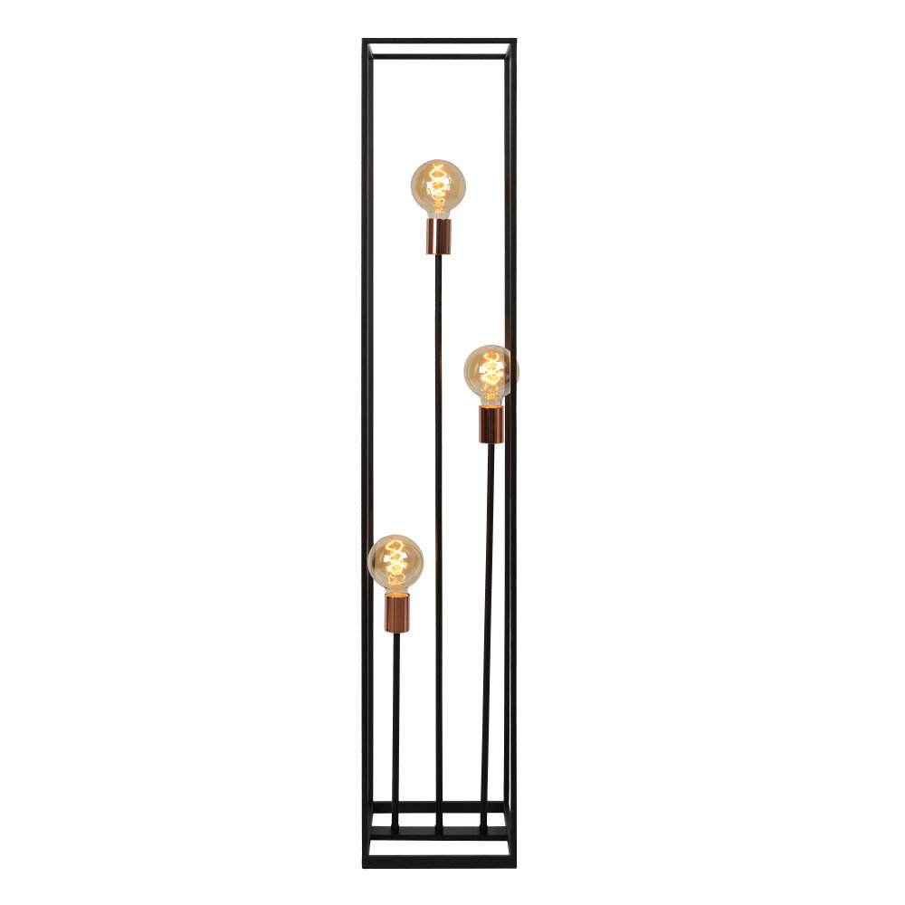 Lucide ARTHUR - Vloerlamp - 3xE27 - Zwart