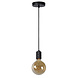Lucide JOVA - Hanglamp - Ø 10 cm - 1xE27 - Zwart