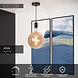Lucide JOVA - Hanglamp - Ø 10 cm - 1xE27 - Zwart