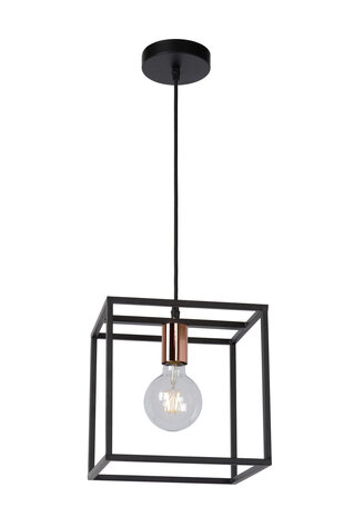 Lucide ARTHUR - Hanglamp - 1xE27 - Zwart Lucide ARTHUR - Hanglamp - 1xE27 - Zwart