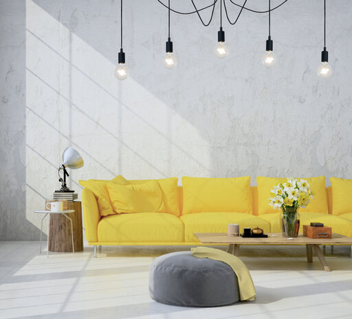 Lucide FIX - Hanglamp - 5xE27 - Geschikt voor vide en hoge plafonds - Zwart Lucide FIX - Hanglamp - 5xE27 - Geschikt voor vide en hoge plafonds - Zwart