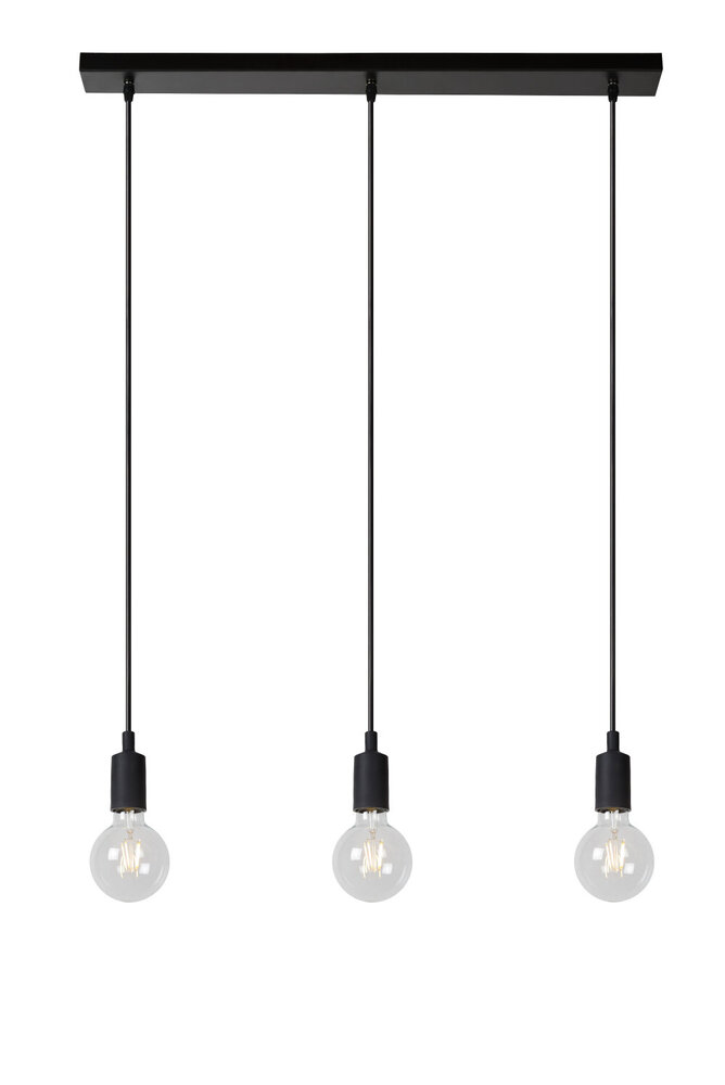 Lucide FIX - Hanglamp - 3xE27 - Zwart Lucide FIX - Hanglamp - 3xE27 - Zwart