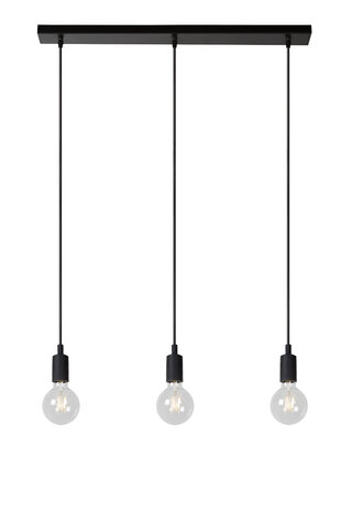 Lucide FIX - Hanglamp - 3xE27 - Zwart Lucide FIX - Hanglamp - 3xE27 - Zwart