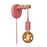 Lucide POLA - Wandlamp Kinderkamer - Ø 12 cm - 1xE27 - Roze