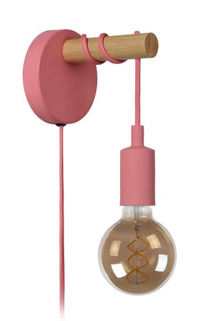 Lucide POLA - Wandlamp Kinderkamer - Ø 12 cm - 1xE27 - Roze Lucide POLA - Wandlamp Kinderkamer - Ø 12 cm - 1xE27 - Roze