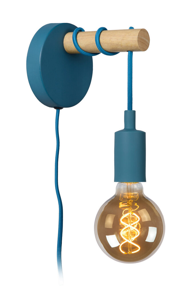Lucide POLA - Wandlamp Kinderkamer - 1xE27 - Blauw Lucide POLA - Wandlamp Kinderkamer - 1xE27 - Blauw