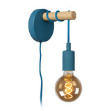 Lucide POLA - Wandlamp Kinderkamer - 1xE27 - Blauw