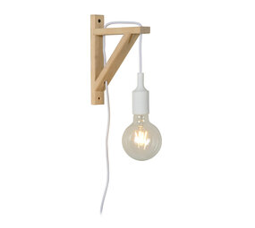 Lucide FIX - Wandlamp - 1xE27 - Wit