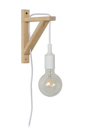 Lucide FIX - Wandlamp - 1xE27 - Wit